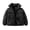 Black, variant on Girls Winter Coat, Kids Windbreaker Jacket, Solid Color Quilted Puffer Bomber Jacket Stand Collar Zip Up Winter Coat Outerwear Blue 2-3 Years Blue 2-3 Years