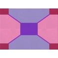 thumbnail image 1 of Ahgly Company Machine Washable Indoor Rectangle Transitional Neon Pink Area Rugs, 3' x 5', 1 of 7