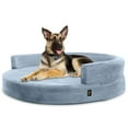 Kopeks Deluxe Orthopedic Memory Foam Round Sofa Dog Bed, XLarge, 50"x6