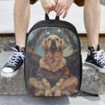 thumbnail image 6 of Disketp Tree Meditating Golden Retriever School Backpack, Lightweight Basic Middle School Bookbags 17 Inch Casual Daypack for Student College, Travel or Outdoor, 6 of 6