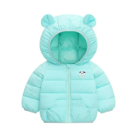 

Hunpta Toddler Boys Girls Winter Windproof Cartoon Panda Prints Bear Ears Hooded Coat Jacket Kids Warm Outerwear