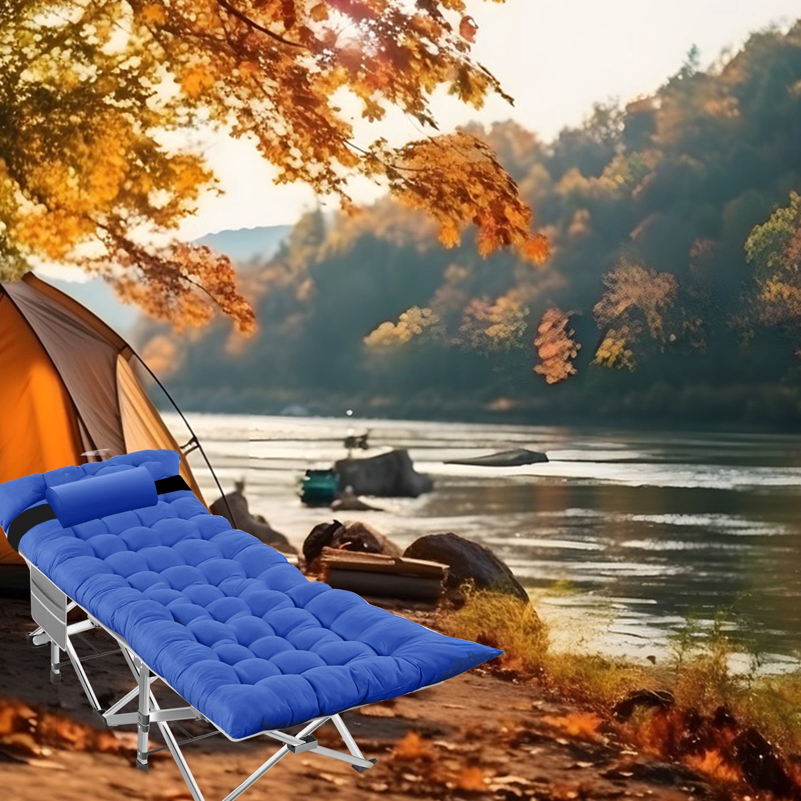 Camkey Foldable Camping Cot with Mattress