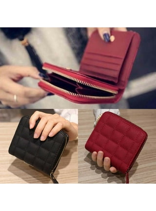 M-Plateau Women Wallets, Slim Credit Card Holder Purse with Keychain  Accessories Ring for Car Keys,Ladies Mini Purse with ID Window and Zipper  Coin