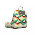 thumbnail image 2 of Abstract Reading Pillow Cover, Illustration of Colorful Stripes with Geometric Shapes Retro Design, Unstuffed Printed Bed Rest Case from Soft Fabric, Small, Eggshell and Multicolor, by Ambesonne, 2 of 4