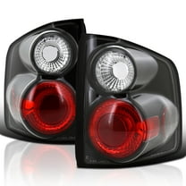 Spec-D Tuning Black Housing Clear Lens Tail Lights Compatible with 1994-2004 Chevy S10, 1994-2004 GMC Sonoma, 1995-2000 Isuzu Hombre, Left Right Pair Assembly