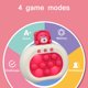 thumbnail image 3 of Máquina de juego de burbujas de empuje rápido con luz de sonido para niños y niñas, 3 of 4