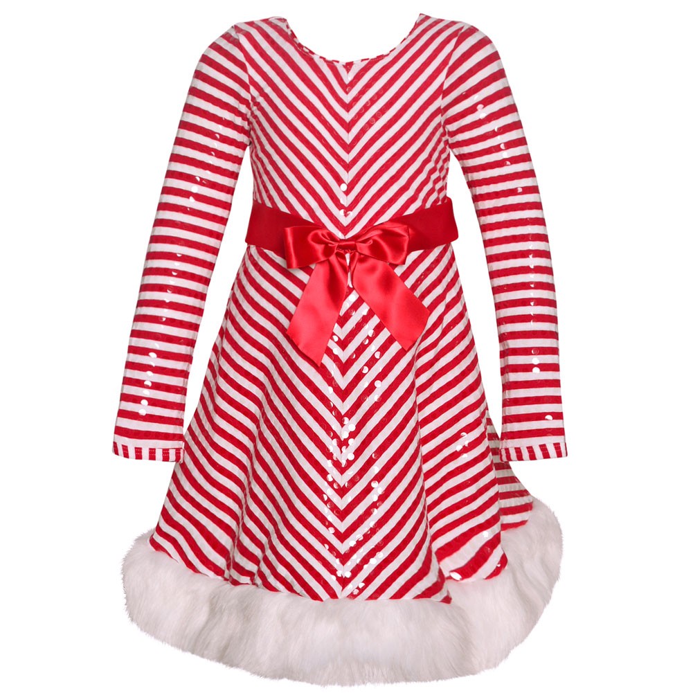 Bonnie Jean Girls Red White Stripe 