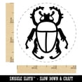 thumbnail image 2 of Scarab Beetle Self-Inking Rubber Stamp Ink Stamper - Sky Blue Ink - Small 3/4 Inch, 2 of 7
