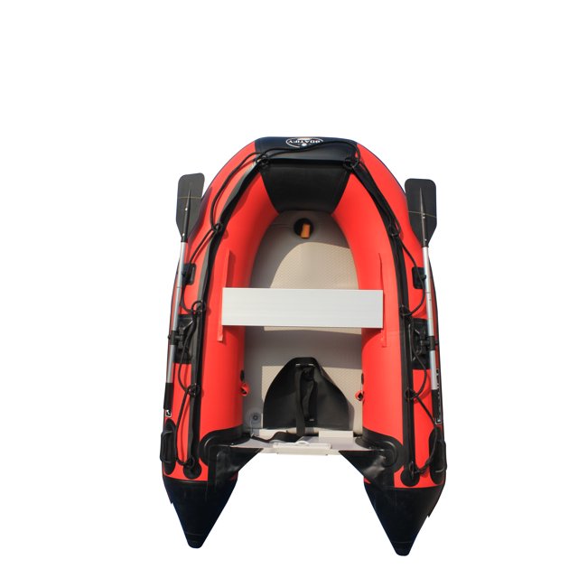 Boatify Bateau Gonflable 7,5 Pi Radeau Dinghy Ponton Bateau avec Plancher Pneumatique - Rouge