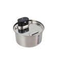 thumbnail image 1 of 3.2L Cat Water Fountain, Wireless Rechargeable Stainless Steel Cat Fountain with LED Light, 3 Water Modes, Automatic Pet Water Dispenser, EU Plug, 1 of 4