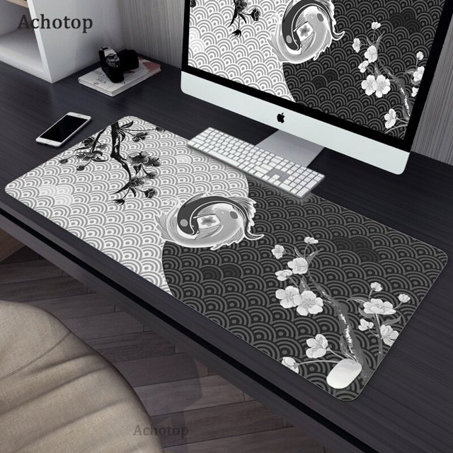 Alfombrilla de ratón para juegos, alfombrilla de ratón grande XXL, diseño de teclado de escritorio, alfombrilla de ratón de goma para PC, alfombrilla para Notebook, 500x1000mm LIUWENJING unisex