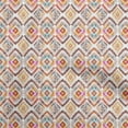 thumbnail image 1 of oneOone Cotton Poplin Brown Fabric Ikat Craft Projects Decor Fabric Printed By The Yard 56 Inch Wide, 1 of 5