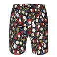 thumbnail image 3 of Logiee Rose Rabbit Print Mens Swim Trunks Quick Dry Board Shorts,Breathable Hawaii Beach Shorts Swimwear Bathing Suits-3X-Large, 3 of 6