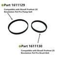 Bissell ProHeat 2X Pet Pro Vacuum Replacement Belts, Fits Models 1986