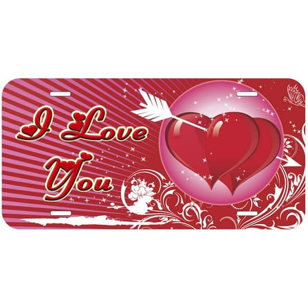 I Love you Novelty Car Auto License Plate