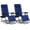 Blue, variant on SereneLife  Adjustable Steel Zero Gravity Lounge Chair, set of 2, Weight Capacity 264.6 lbs. (Blue)