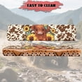 thumbnail image 4 of ZIATUBLES 2-Pack Waterproof UTV Seat Covers for Kawasaki Mule (2001-2023, 2025), Scratch Wear Resistance Front Seat Protective Set with Easy Installation, Highland Cow Sunflower Print, 4 of 8