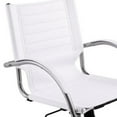thumbnail image 4 of Saltoro Sherpi Leatherette Adjustable Office Chair with Metal Base, White, 4 of 5