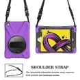thumbnail image 3 of Shockproof Colorful Silicone + Pc Protective Case With Holder Shoulder Strap Hand Strap For Ipad Mini 4 / Mini, 3 of 5