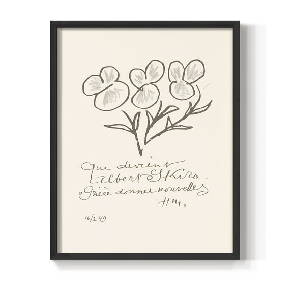 Matisse CCXLII in Solid Wood 8 x 10 Framed Print