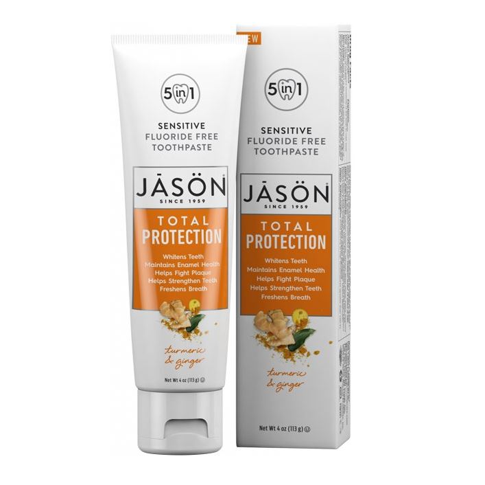 Jason Natural Cosmetics, Toothpaste Total Protection Turmeric Ginger, 4