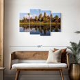 thumbnail image 3 of Elephant Stock Angkor Wat Reflection Wall Art - Horizontal Multi Panel Canvas - Living Room Wall Decor - Religion And Spirituality Multi Panel - Blue And Brown Decor - 43" x 27", 3 of 8