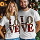 thumbnail image 5 of Camisetas casuales de manga corta con texto de amor para San Valentín para hombre, camisetas gráficas, 5 of 8