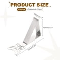 thumbnail image 2 of Uxcell 10 Pack Tablecloth Clips, Metal Butterfly Shape Table Cloth Cover Clamps, 2.95" x 1.77" Windproof Holder Clips, Silver, 2 of 7
