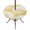 Yellow, variant on Round Outdoor Tablecloth with Umbrella Hole and Zipper, Coastal Shell Purple Pink Tablecloth with Elastic Waterproof, Summer Ocean Shell Beach Patio Table Covers for 36" - 44" Picnic Pool Tables