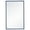 Blue, variant on Metal frame rectangle mirror 18x28 inch in black