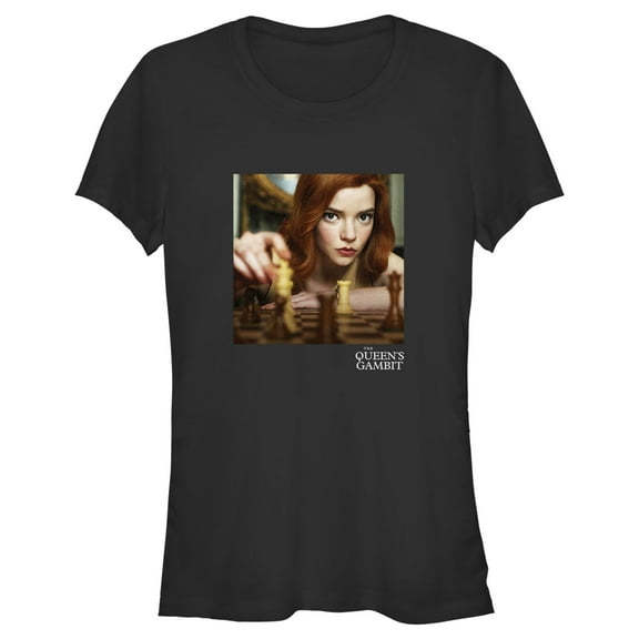 Junior's The Queen's Gambit Checkmate Graphic Tee Black Small