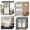 thumbnail image 7 of Blue Teal Botanical Window Privacy Film, Weeping Fall Eucalyptus Leaves Rustic Static Cling UV Sun Blocking Heat Control Window Tint, Non-Adhesive One Way Windows Privacy Cover 17.7''x78.7'', 7 of 7