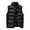 Black, variant on GHSOHS Men's Outerwear Vests Fall Winter Casual Stand Collar Sleeveless Lightweight Jackets Vest Zipper Pocket Down Cotton Coats(Green,M)