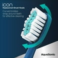 thumbnail image 3 of AquaSonic Icon Replacement Brush Heads - ADA Approved, Micro-Vibrations Technology, Multi-Length Bristles, Easy Replacement - For Normal & Sensitive Teeth | 2 Brush Heads (Navy), 3 of 6