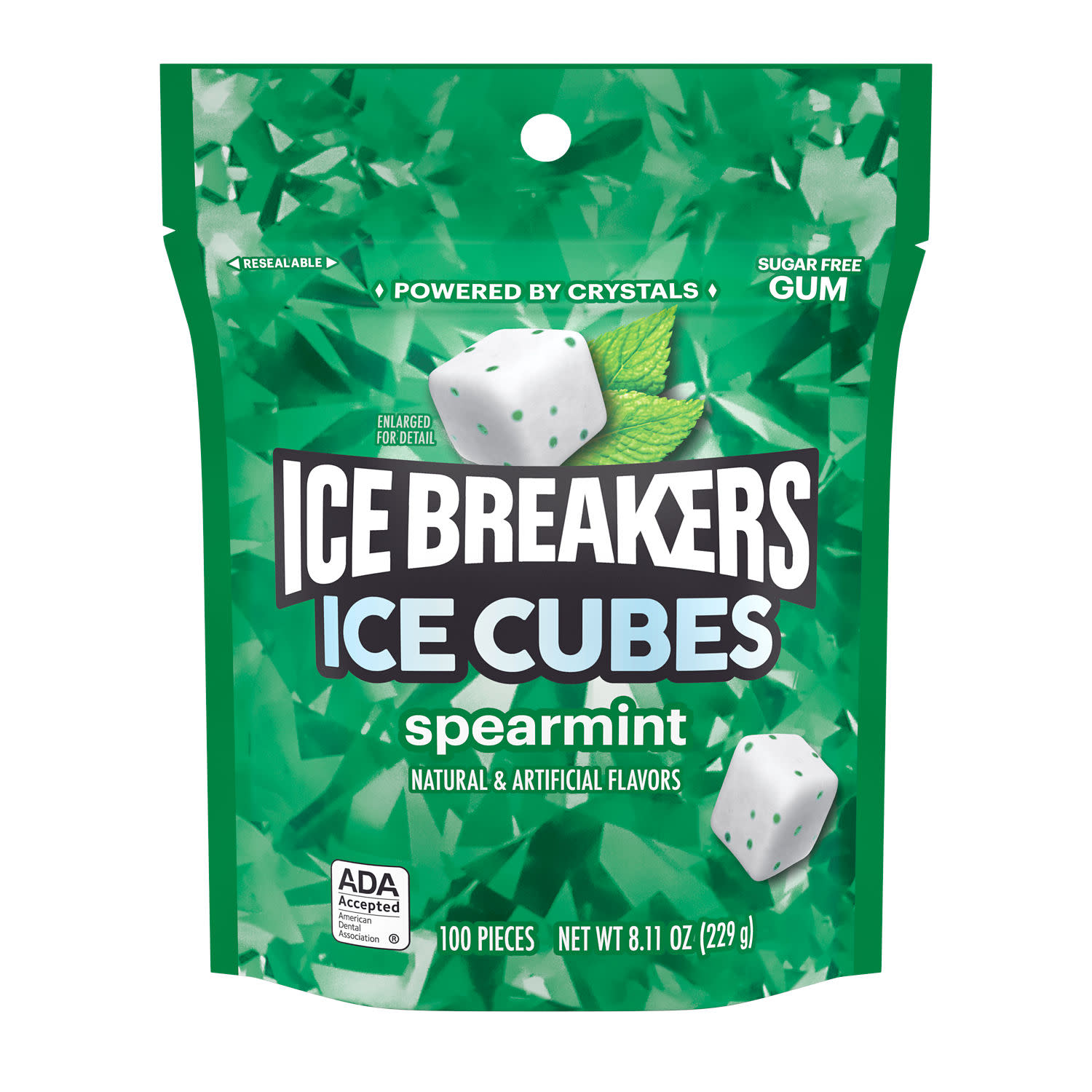 Ice Breakers Ice Cubes Spearmint Gum, 100 Pieces photo 2