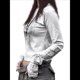thumbnail image 3 of Camisetas Gráficas para Mujeres, Adolescentes, Estética Grunge, Gótica, Y2k, Básica, de Punto, Larga, Otoño. XS, 3 of 8