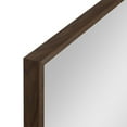 thumbnail image 4 of Kate and Laurel Rhodes Mid-Century Modern Hexagon Wall Mirror, Walnut Brown, 31x22-Inches, 4 of 8