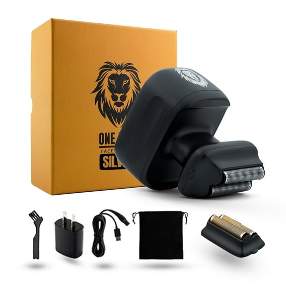 One Lion Silver PRO Foil shaver | Two foil options: Standard and Sensitive included
