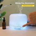 thumbnail image 3 of 500ml Essential Oil Diffuser & Humidifier with LED Night Light USB Powered Auto Shut Off Aromatherapy Diffuser for Home Office Yoga Spa & Relaxation, 3 of 5