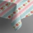 thumbnail image 5 of Pioneer Flower Floral Print Pattern Square Tablecloth, Waterproof Wipeable Spillproof Washable Table Cover for Home Kitchen Party Decor, 52"x52", 5 of 6