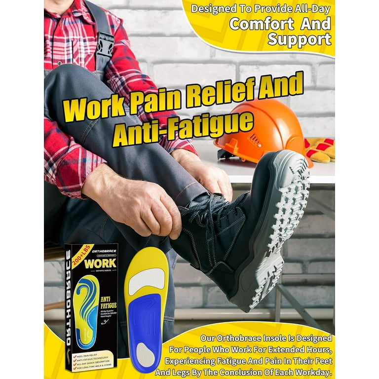 Work Boots For Men Orthotic Work Anti Fatigue Insoles Arch