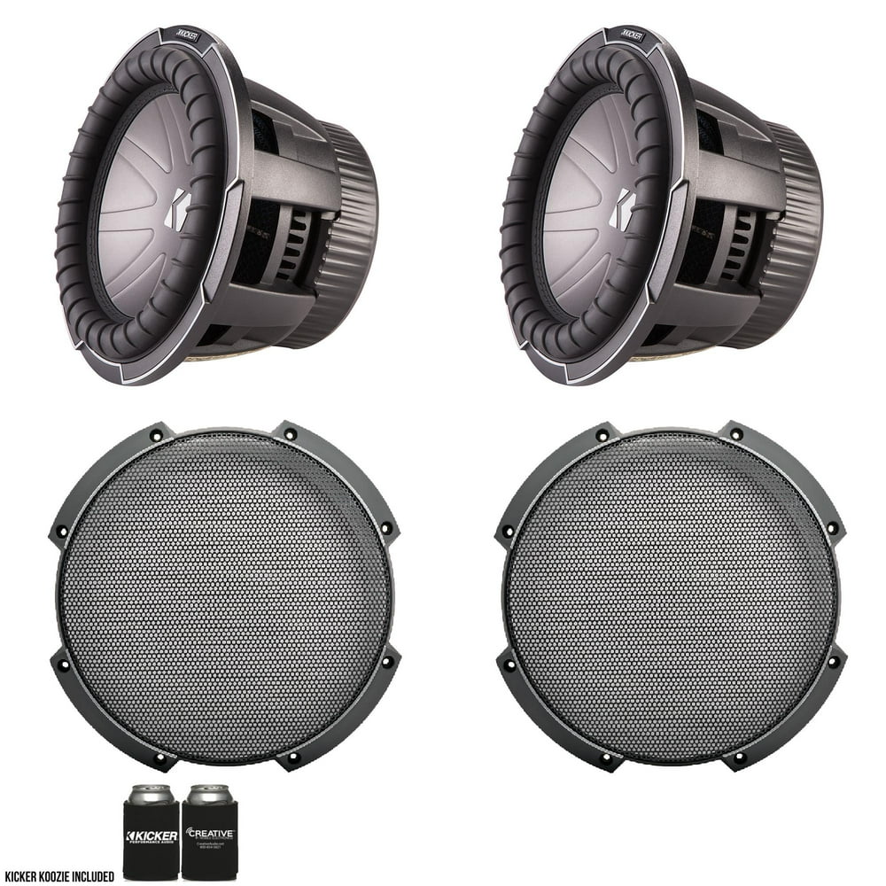 Kicker QClass Bundle Two 42CWQ104 10" Dual 4Ohm CompQ Subwoofers