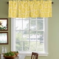 thumbnail image 3 of Yellow Lemon Curtain Valances for Windows, Kitchen Valance Window Treatments Panel 2 Pack, Summer Botanical Watercolor Modern Art Rod Pocket Short Curtains for Bathroom Bedroom 42 x 12 Inch, 3 of 8