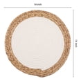 thumbnail image 2 of Unique Bargains Set of 4 Placemats for Dining Table Decor Table Mats Beige 14x14in, 2 of 7