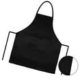 thumbnail image 2 of 18 Pack Delantal de Cocina Negro con 2 Bolsillos Delantal Antisuciedad Adecuado para Barbacoa Cocina Cocina Hornear Restaurante, 2 of 5