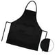 thumbnail image 2 of 18 Pack Delantal de Cocina Negro con 2 Bolsillos Delantal Antisuciedad Adecuado para Barbacoa Cocina Cocina Hornear Restaurante, 2 of 5