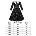 thumbnail image 2 of Vestido negro Wdftyju La Familia Addams Maxiskit para Niños Cosplay 160cm, 2 of 7