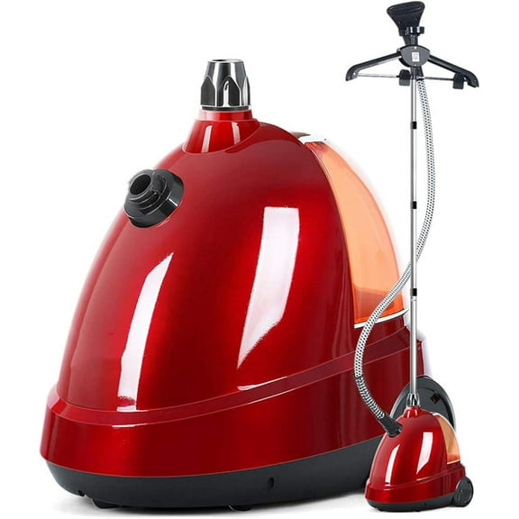 Clothes Vertical Garment Steamer 1750W Professional Heavy Duty Clothes Steamer for Commercial,Home Handheld Clothes Steam Iron 45S Quick Wrinkle Removal,Gold (Red)