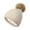 Beige, variant on Womens Hats for Winter Warm Beanie Hat Satin Lined Faux Fur Beanies Hat for Women Winter Warm Knit Hats