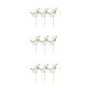thumbnail image 4 of Inteprter 3 piezas de plástico de bajo mantenimiento, tallos verdes falsos para decoración del hogar, fácil de limpiar, respetuoso con el Type1 NO1, 4 of 6